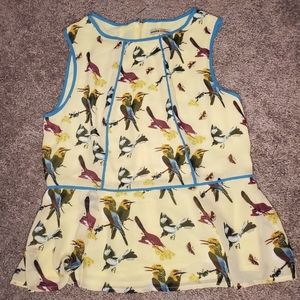 Altar'd State Sleeveless Bird Blouse